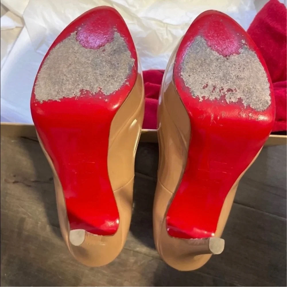Christian Louboutin Lady Peep Size 7 - Picture 3 of 3